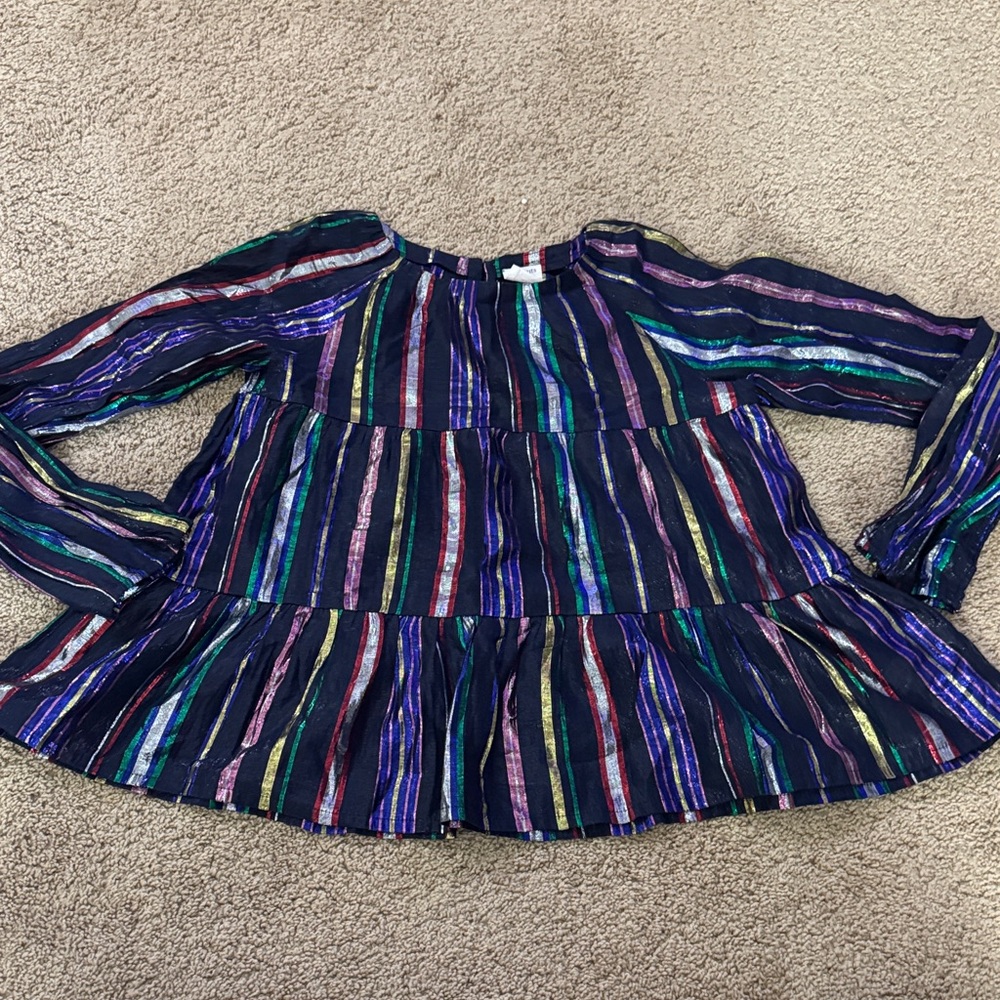 Crewcuts Multicolor Striped Kids Blouse